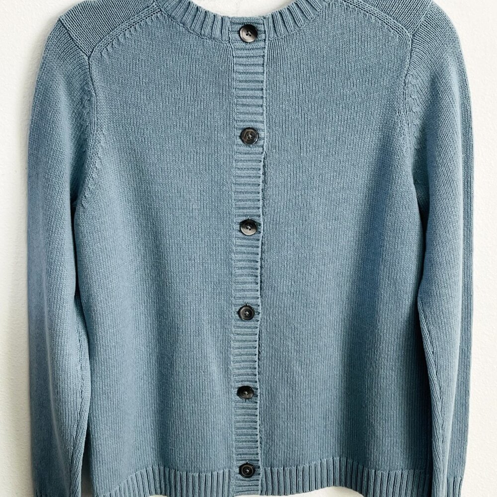 J. Jill Women's Sweater Blue thick knit pullover size S Winter warm blouse - Picture 2 of 8
